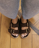 Faux Fur Nordic Sandals |