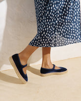 Velvet Mary Jane Espadrilles |