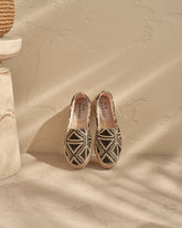 Raffia Pattern Double Sole Espadrilles |