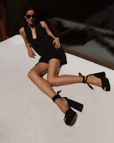 Bellini Suede Platform Sandals |