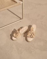 Suede Platforms With Knot |