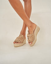 Suede Platforms With Knot |