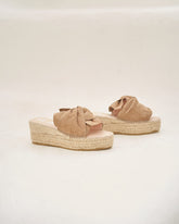 Suede Platforms With Knot |