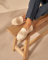 Distressed Woven Cotton Espadrilles |