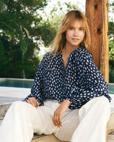 Printed Silk Monterey Shirt | 