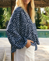 Printed Silk Monterey Shirt | 