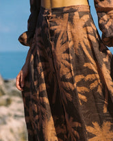 Printed Linen Cordoba Skirt - Women's Special Prices Clothing | 