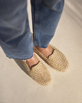 Raffia Stripes Double Sole Espadrilles - Women's Espadrilles | 