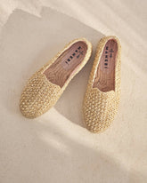 Raffia Stripes Double Sole Espadrilles - Women's Espadrilles | 
