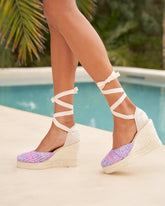 Raffia Pattern Wedge Espadrilles - Women's Special Prices Shoes | 