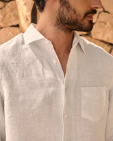Linen Panama Shirt - Men's Special Prices Clothing | 
