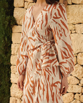 Printed Linen Galapagos Dress - Women's Special Prices Clothing | 