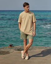 Printed Palms Swim Shorts - Men's Special Prices | 