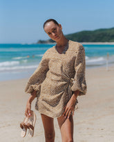 Printed Linen Biarritz Dress - Women's Special Prices Clothing | 