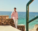 Washed Linen Venice Trousers - Men's Clothing | 