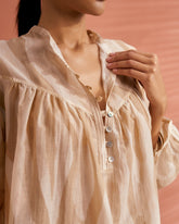 Printed Silk Cotton Voile<br />Baja Shirt - Women's Special Prices Clothing | 