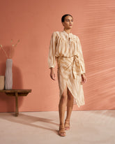 Printed Silk Cotton Voile<br />Baja Shirt - Women's Special Prices Clothing | 