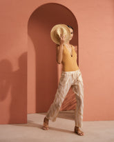 Printed Silk Cotton Voile<br />Belem Trousers - Women's Special Prices Clothing | 