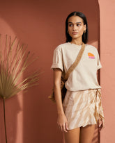 Printed Silk Cotton Voile<br />Fortaleza Skirt - Women's Special Prices Clothing | 