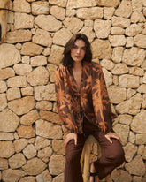 Printed Linen Cancun Shirt - Women's Special Prices Clothing | 