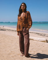Printed Linen Cancun Shirt | 