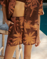 Printed Linen Bora Bora Shorts - Women's Special Prices Clothing | 