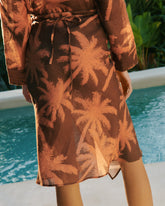 Printed Linen Merida Skirt - Women's Special Prices Clothing | 