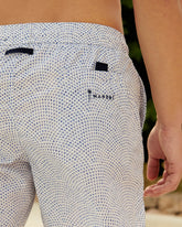 Printed Radial Triangles Swim Shorts - Men's Special Prices | 
