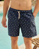 Printed Palms Swim Shorts - Men's Special Prices | 