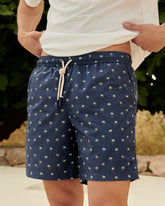 Printed Palms Swim Shorts - Men's Special Prices | 