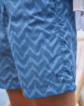 Printed Ethnic Zig Zag Swim Shorts - Men's Special Prices | 