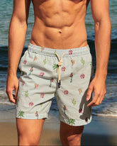 Printed Nylon Swim Shorts - Printed Swimshorts | 