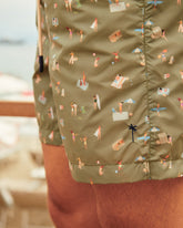 Printed Recycled Ultra Light Swim Shorts - Printed Swimshorts | 