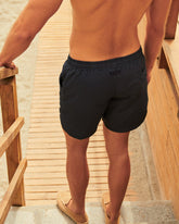 Stone Washed Nylon Swim Shorts - Plain Swimshorts | 