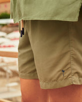 Stone Washed Nylon Swim Shorts - Men's Swimwear | 