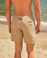 Stone Washed Nylon Swim Shorts - Plain Swimshorts | 