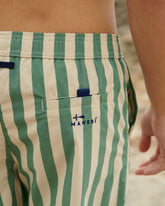 Printed Macro Stripes Swim Shorts - Printed Swimshorts | 