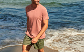 Stone Washed Nylon Swim Shorts - Plain Swimshorts | 