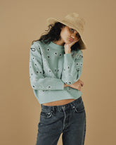 Cashmere Zephyr Crew Neck - Women's Knitwear | 