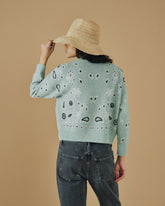 Cashmere Zephyr Crew Neck - Women's Knitwear | 