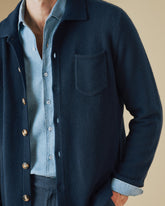 Cashmere Carmel Overshirt - Men's Knitwear | 