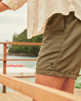 Recycled Polyester And Linen Blend Swim Shorts - Plain Swimshorts | 