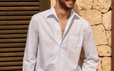 Popeline Panama Shirt - Men's Special Prices Clothing | 