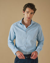 Cotton Chambray Posillipo Shirt - Men's Clothing | 