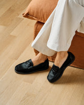 Calf Hair Penny Loafers - Women's Loafers | 