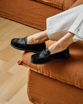 Calf Hair Penny Loafers - Women's Loafers | 