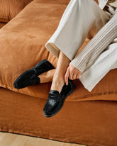 Calf Hair Penny Loafers | 