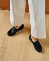 Calf Hair Penny Loafers - Women's Loafers | 