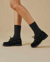 Calf Hair Field Moccasins - Women's Loafers | 
