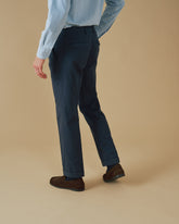 Blend Cotton Gabardine Savana Trousers Belt - Men's Pants | 
